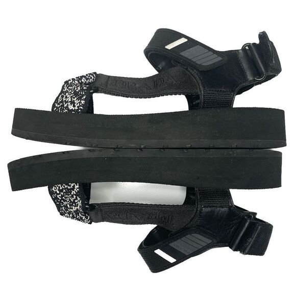 Prada Nomad Velcro Strap Dad Sandal Black Chunky Flat Platform Flatform EU 38.5 - Picture 4 of 9